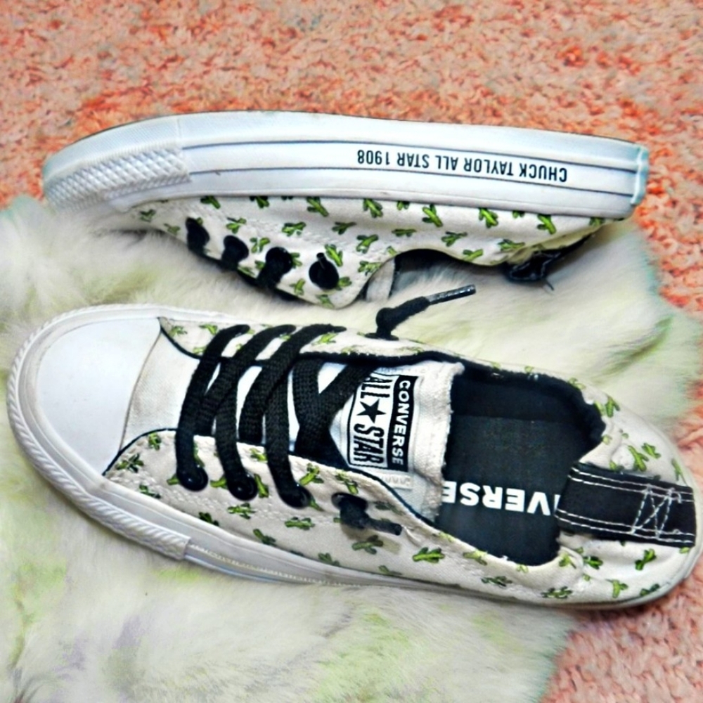 RARE Converse All star Cactus Shoreline slip ons